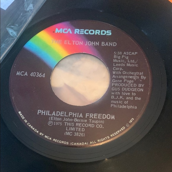Vintage MCA Records Vinyl Records Set Elton John 45 RPM - Picture 3 of 6